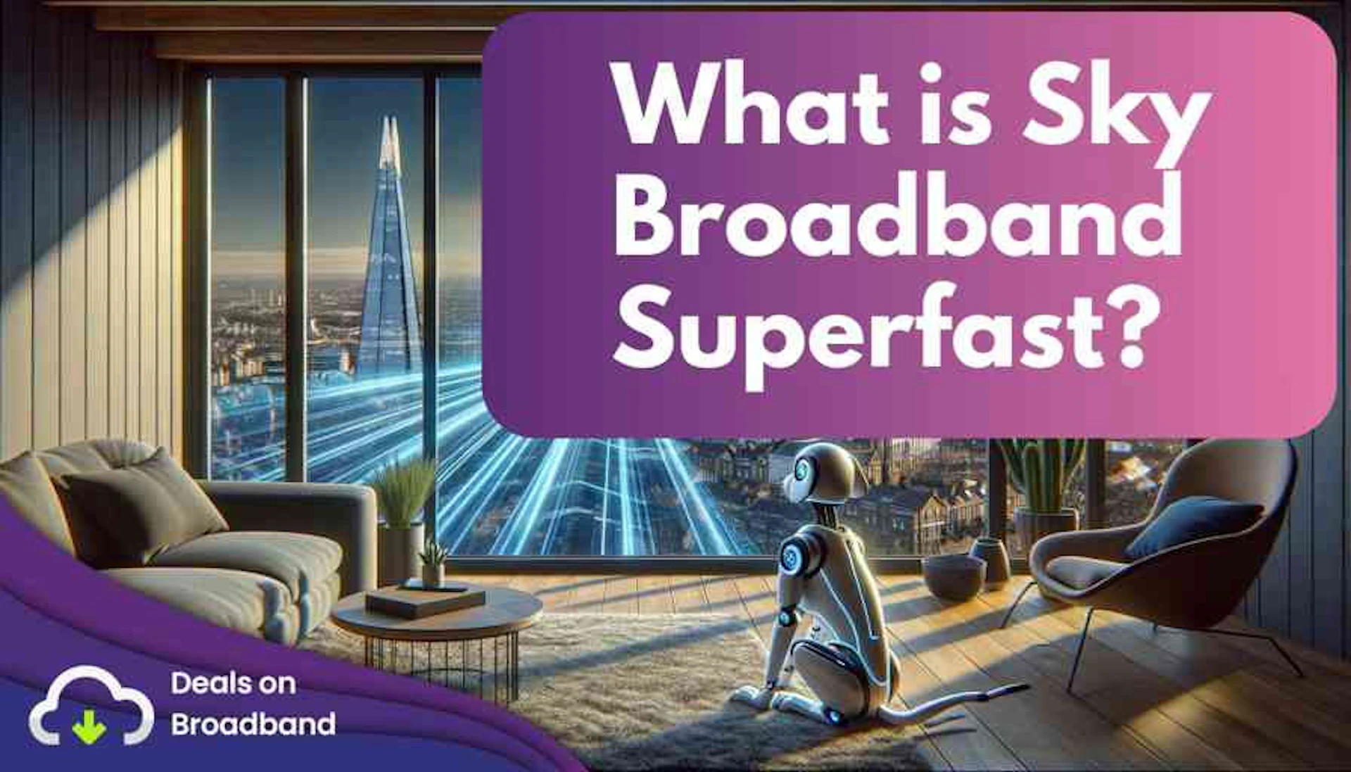 Sky Broadband Superfast — up to 59Mbps download speeds