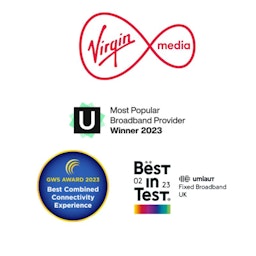 Virgin Media broadband awards - multiple UK awards for fastest broadband speeds and network performance